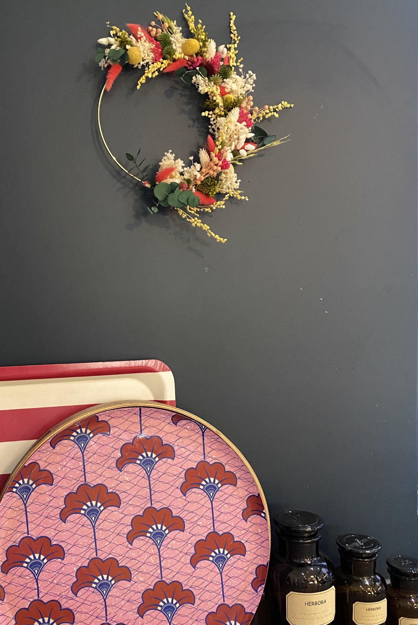 Couronne Petit Modèle Vert | Rose | Jaune | Blanc _ Les Mains dans les Fleurs