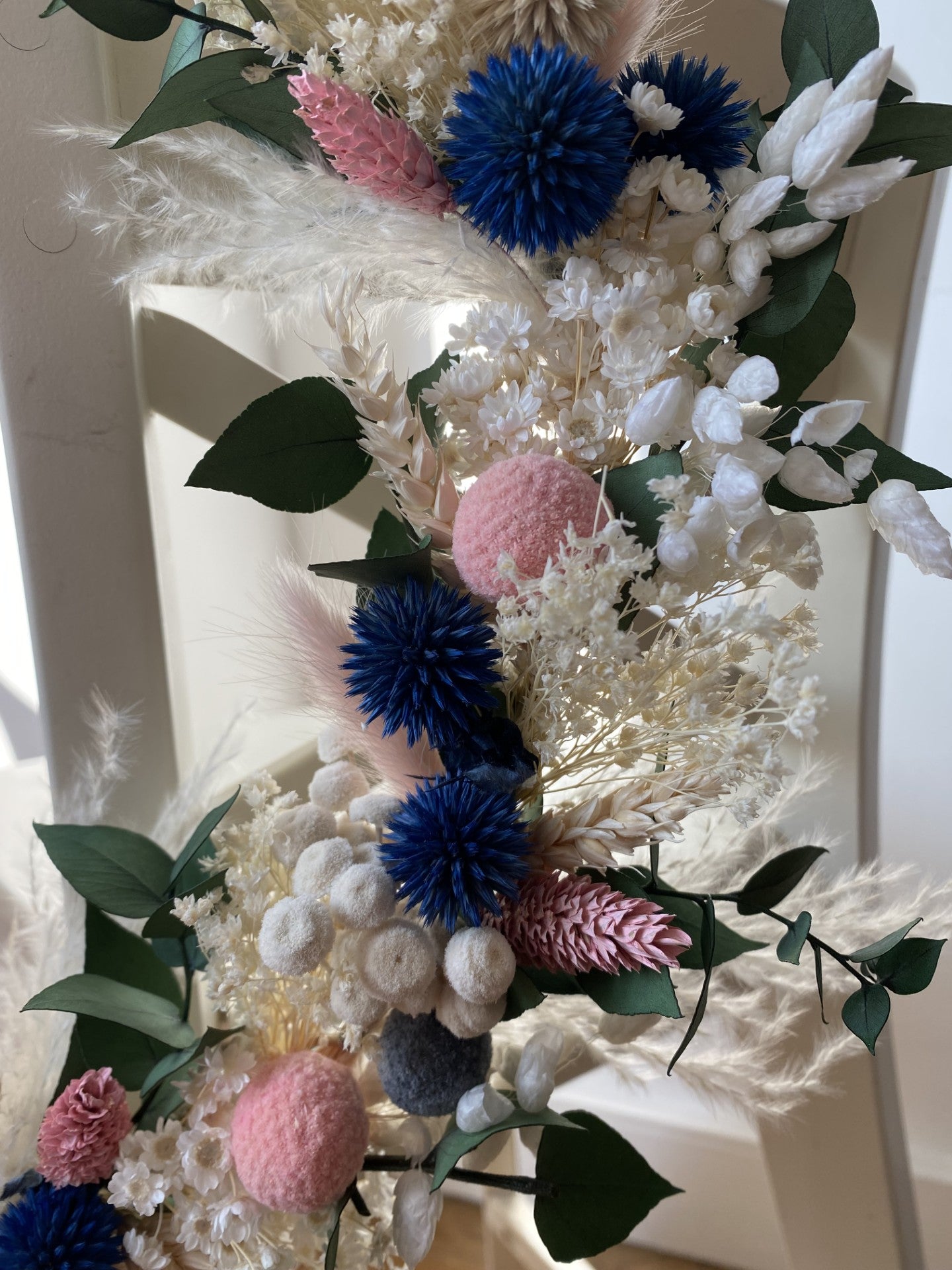 Couronne Moyen Modèle Blanc | Rose | Bleu _ Les Mains dans les Fleurs