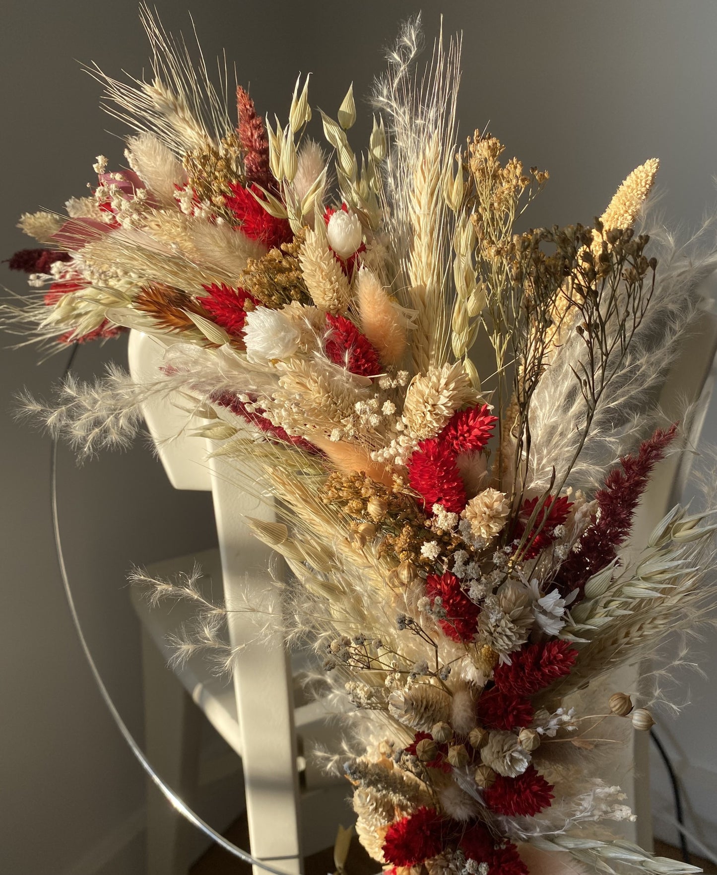 Couronne Moyen Modèle Rouge | Naturel | Blanc _ Les Mains dans les Fleurs