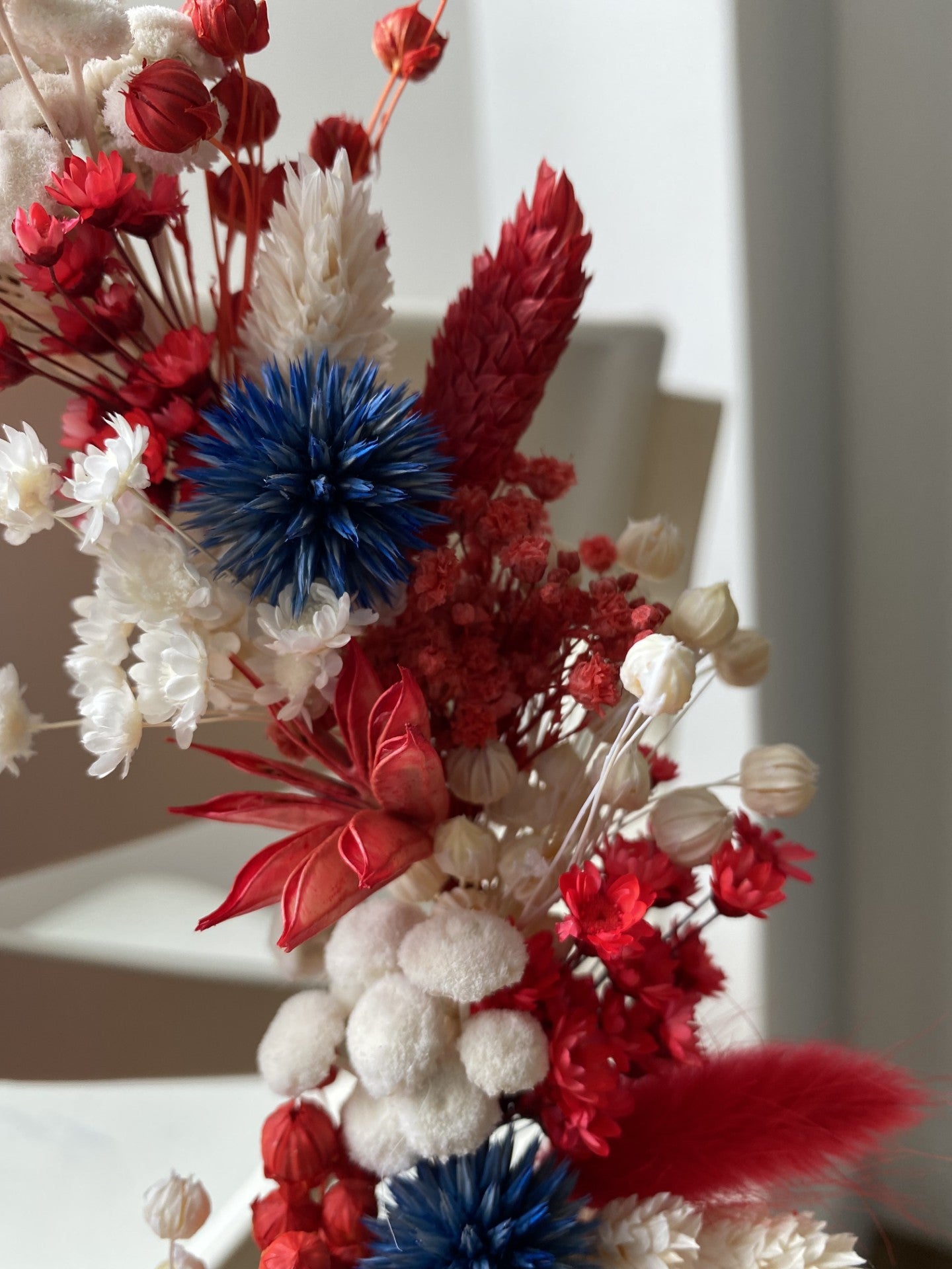 Couronne Petit Modèle Bleu | Blanc | Rouge _ Les Mains dans les Fleurs