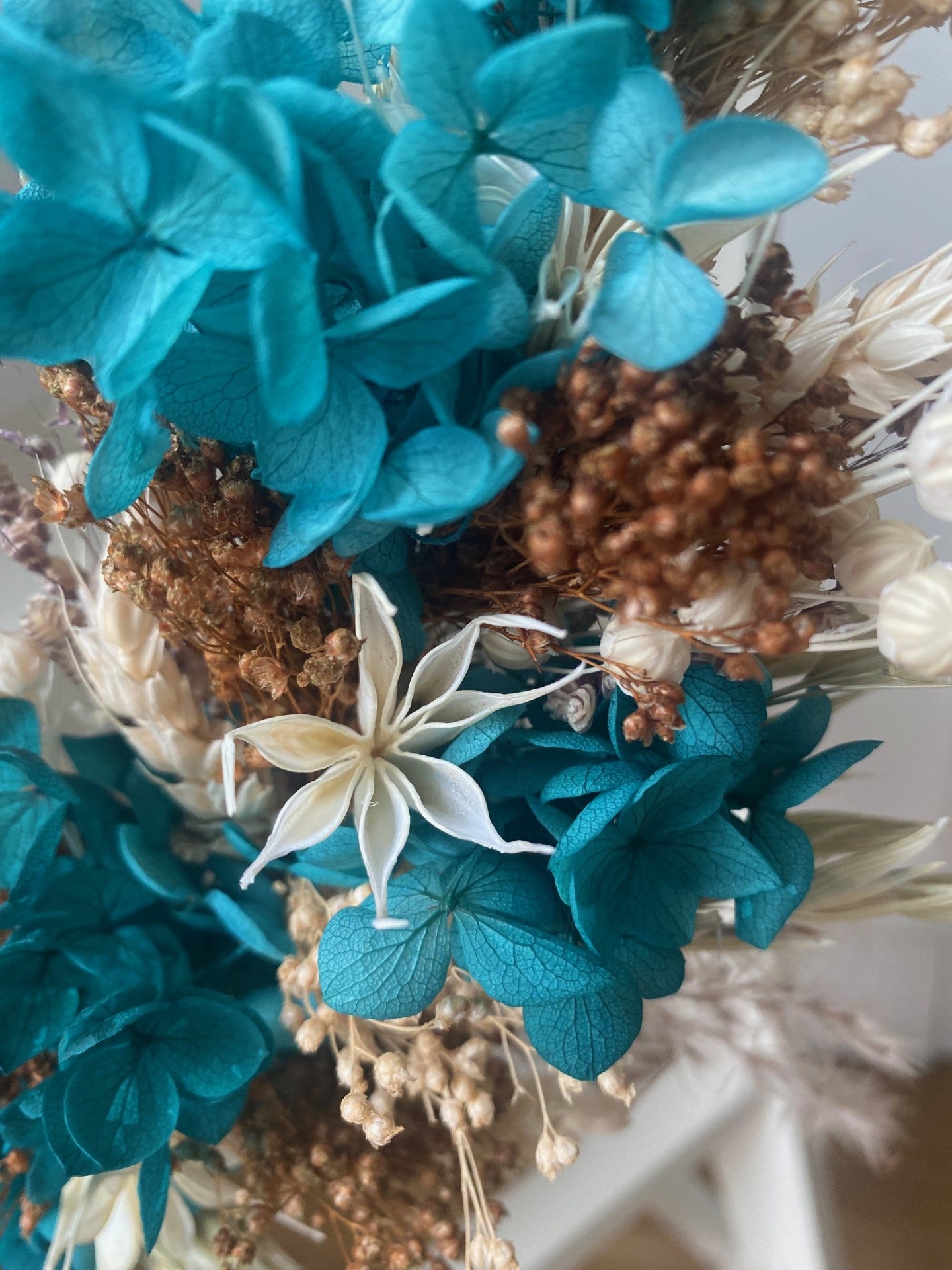 Couronne Moyen Modèle Turquoise | Naturel _ Les Mains dans les Fleurs