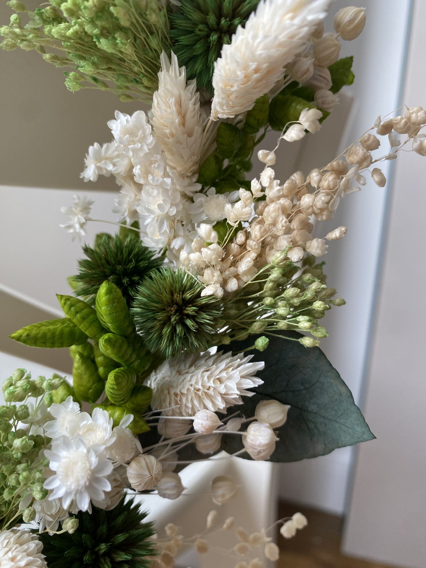 Couronne Petit Modèle Vert | Blanc _ Les Mains dans les Fleurs