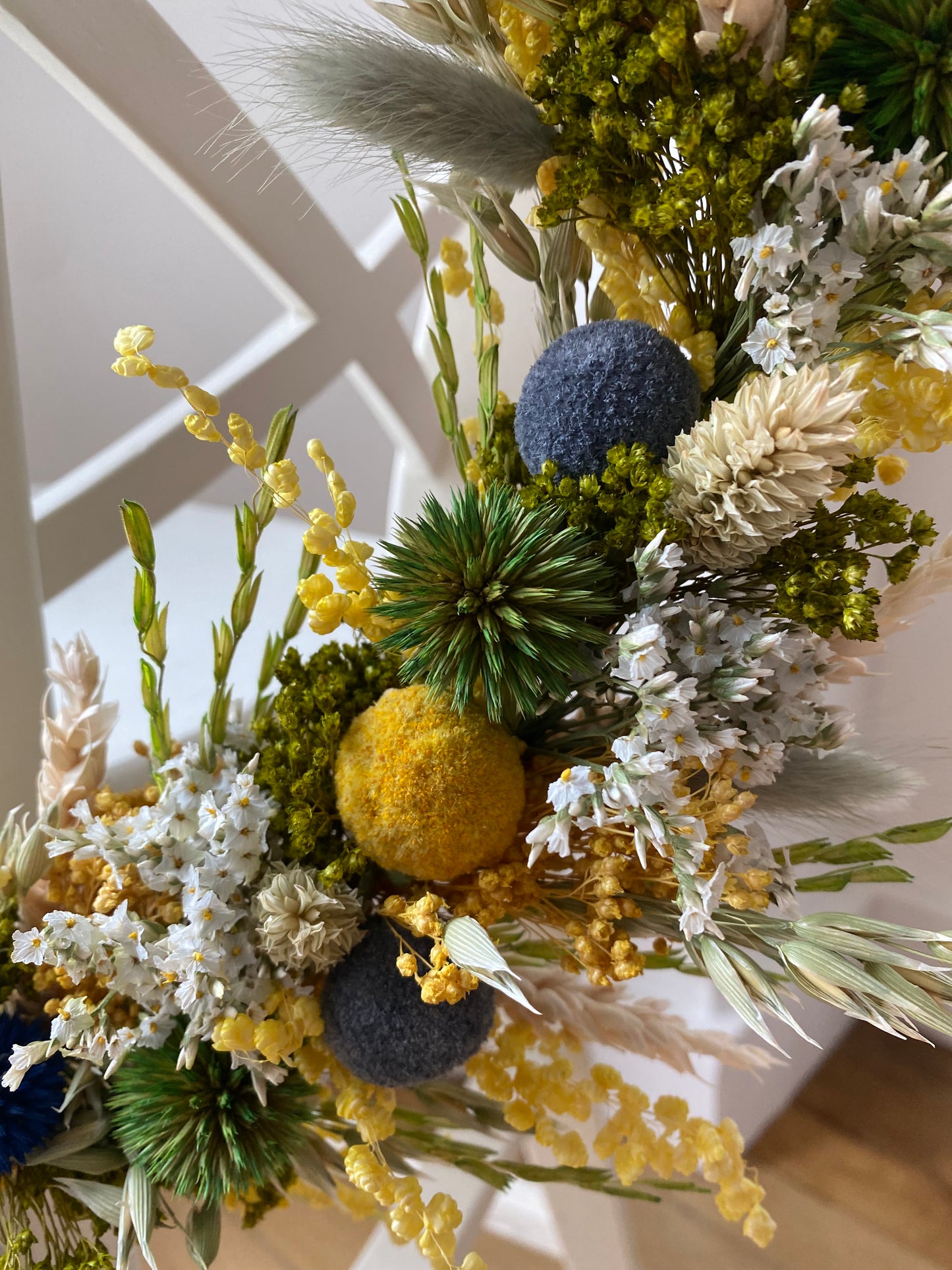 Couronne Moyen Modèle Jaune | Vert | Blanc | Bleu _ Les Mains dans les Fleurs