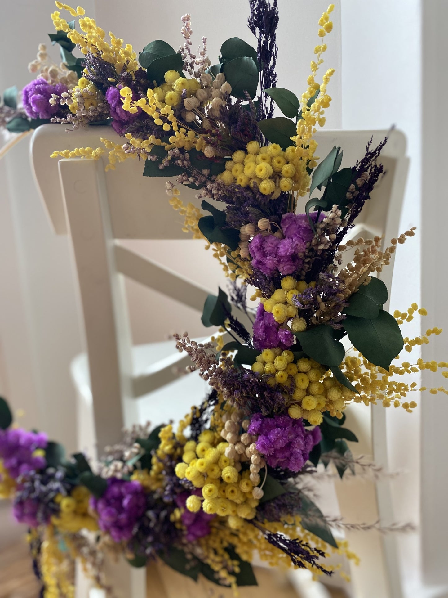 Couronne Moyen Modèle Jaune | Violet | Vert _ Les Mains dans les Fleurs