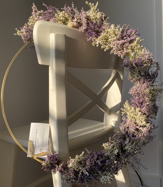 Couronne Moyen Modèle Mauve | Violet | Blanc _ Les Mains dans les Fleurs