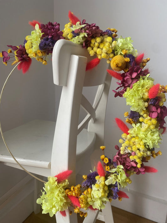 Couronne Moyen Modèle Tutti Frutti _ Les Mains dans les Fleurs