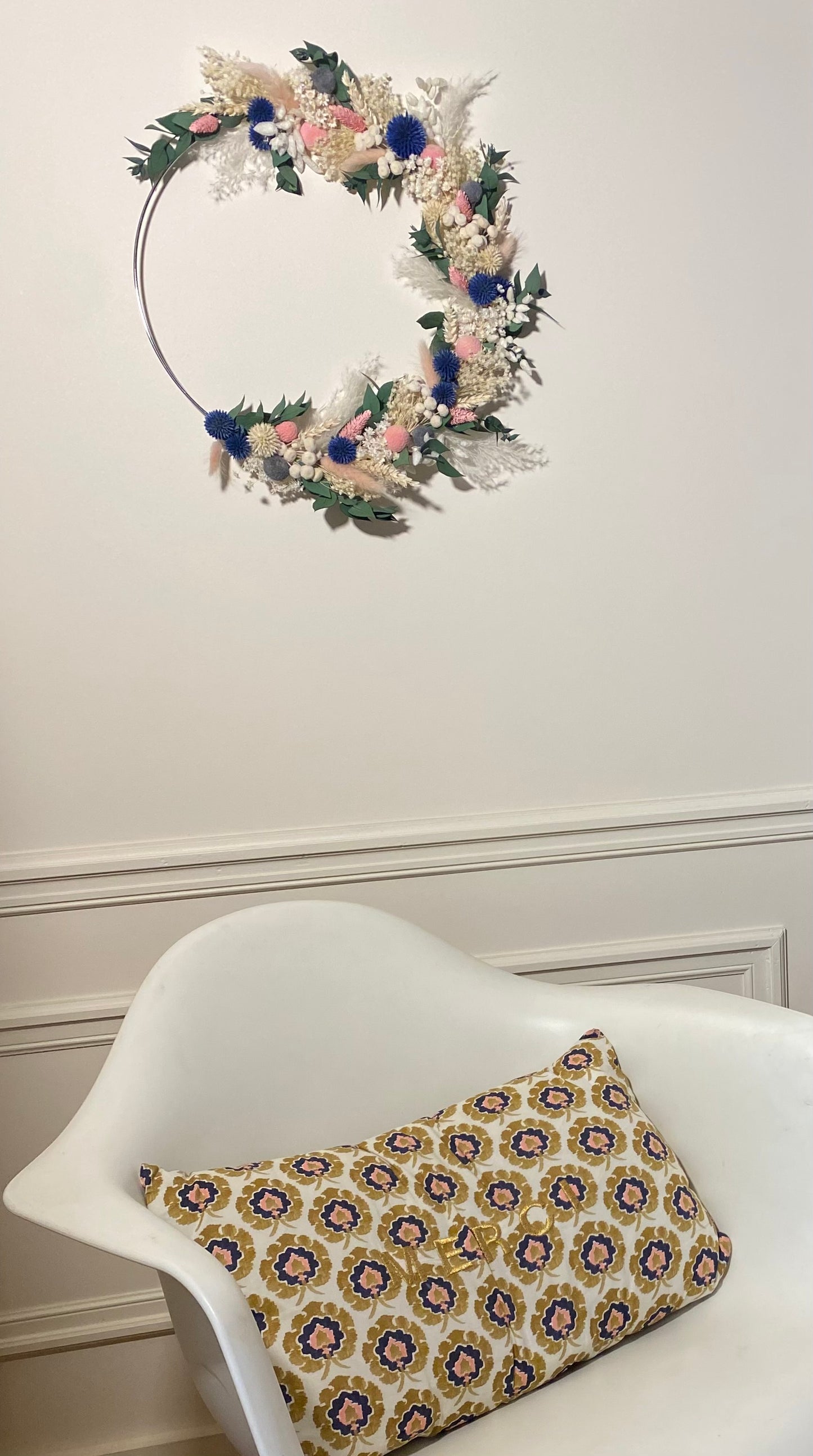 Couronne Moyen Modèle Blanc | Rose | Bleu _ Les Mains dans les Fleurs