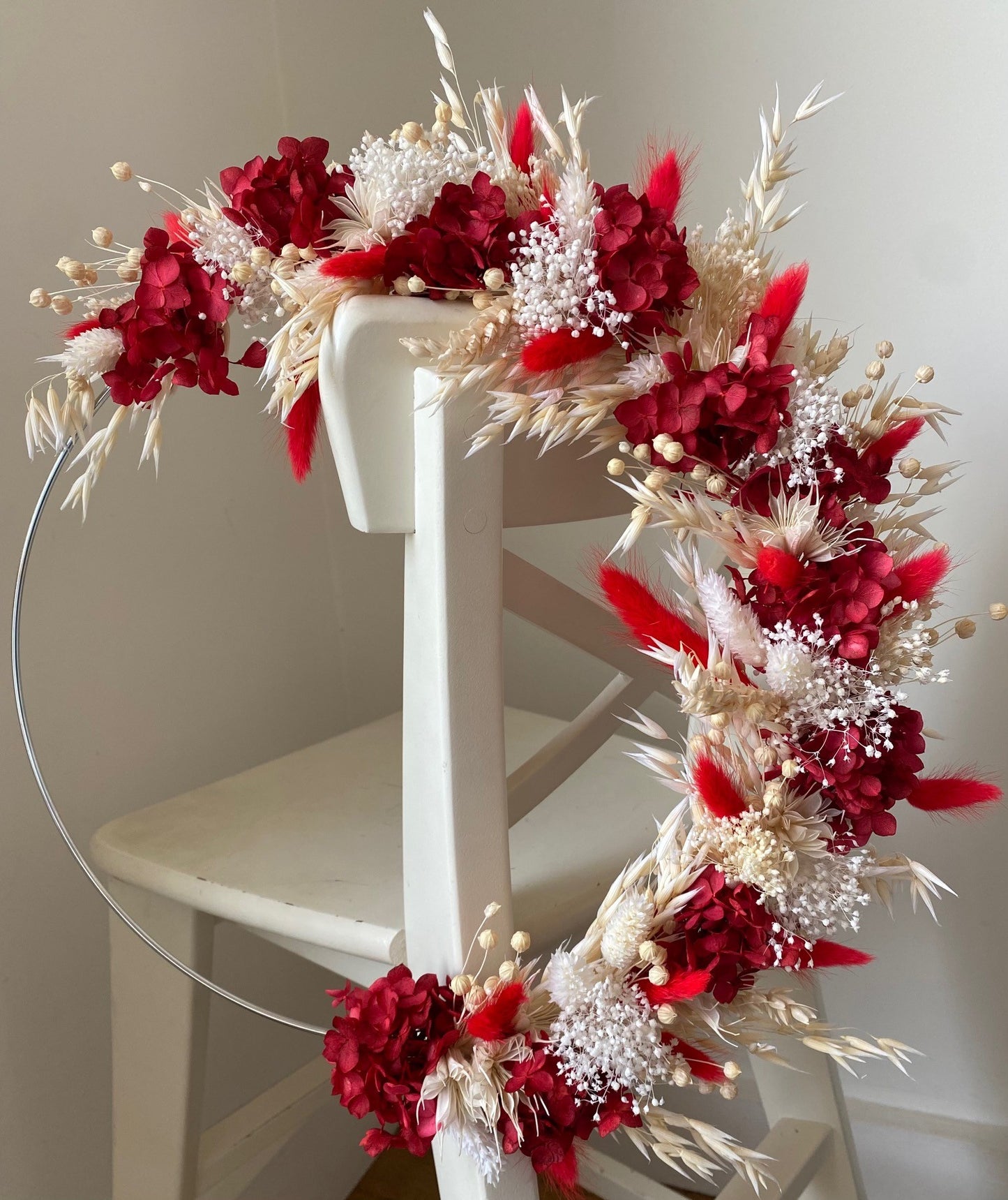 Couronne Moyen Modèle Rouge | Blanc _ Les Mains dans les Fleurs