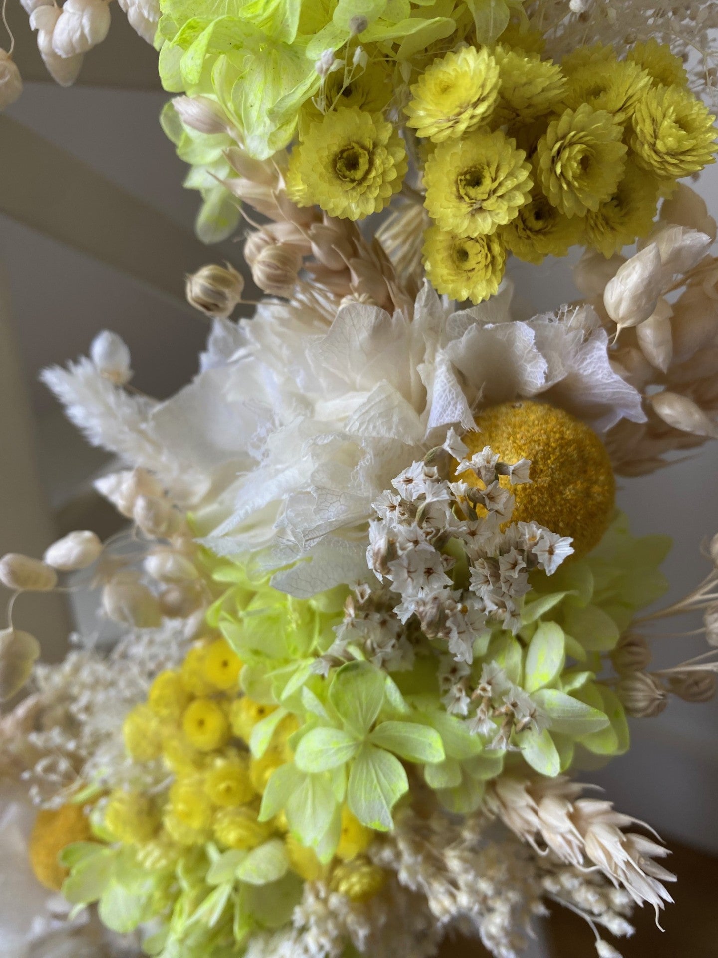 Couronne Moyen Modèle Jaune | Blanc | Naturel _ Les Mains dans les Fleurs