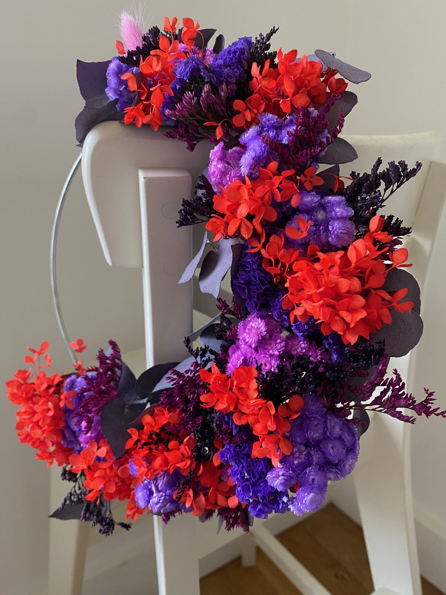 Couronne Petit Modèle Orange | Violet | Mauve _ Les Mains dans les Fleurs