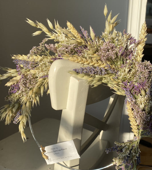 Couronne Petit Modèle Violet | Mauve | Naturel _ Les Mains dans les Fleurs