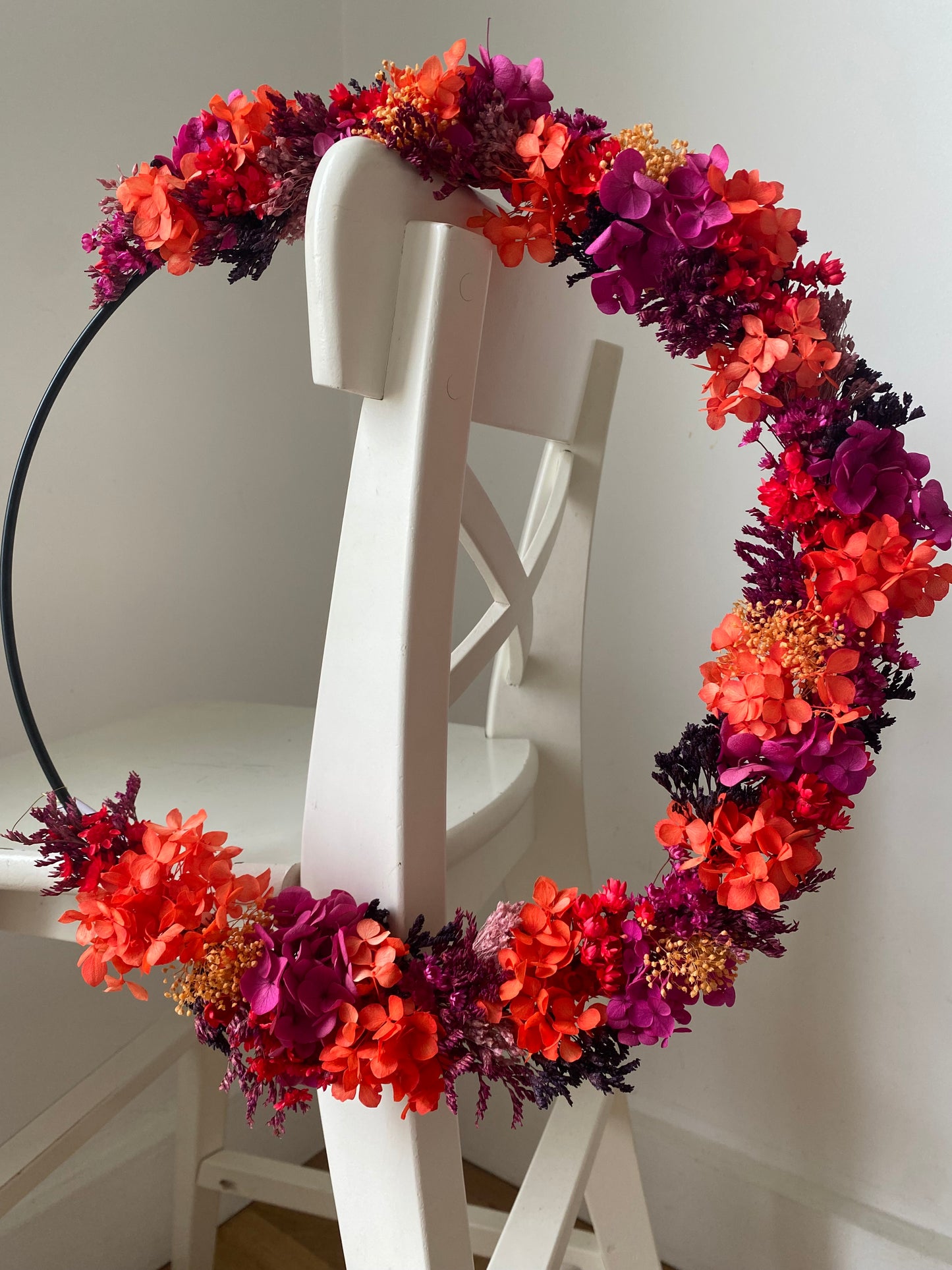 Couronne Moyen Modèle Rose | Orange | Rouge | Prune _ Les Mains dans les Fleurs