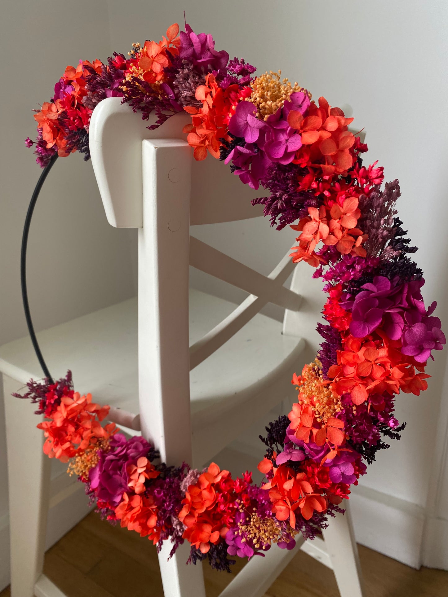 Couronne Moyen Modèle Rose | Orange | Rouge | Prune _ Les Mains dans les Fleurs