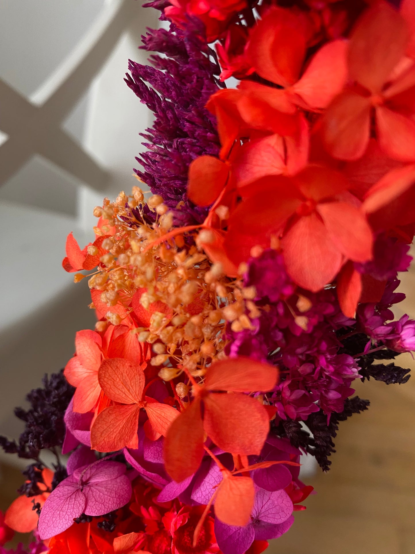 Couronne Moyen Modèle Rose | Orange | Rouge | Prune _ Les Mains dans les Fleurs
