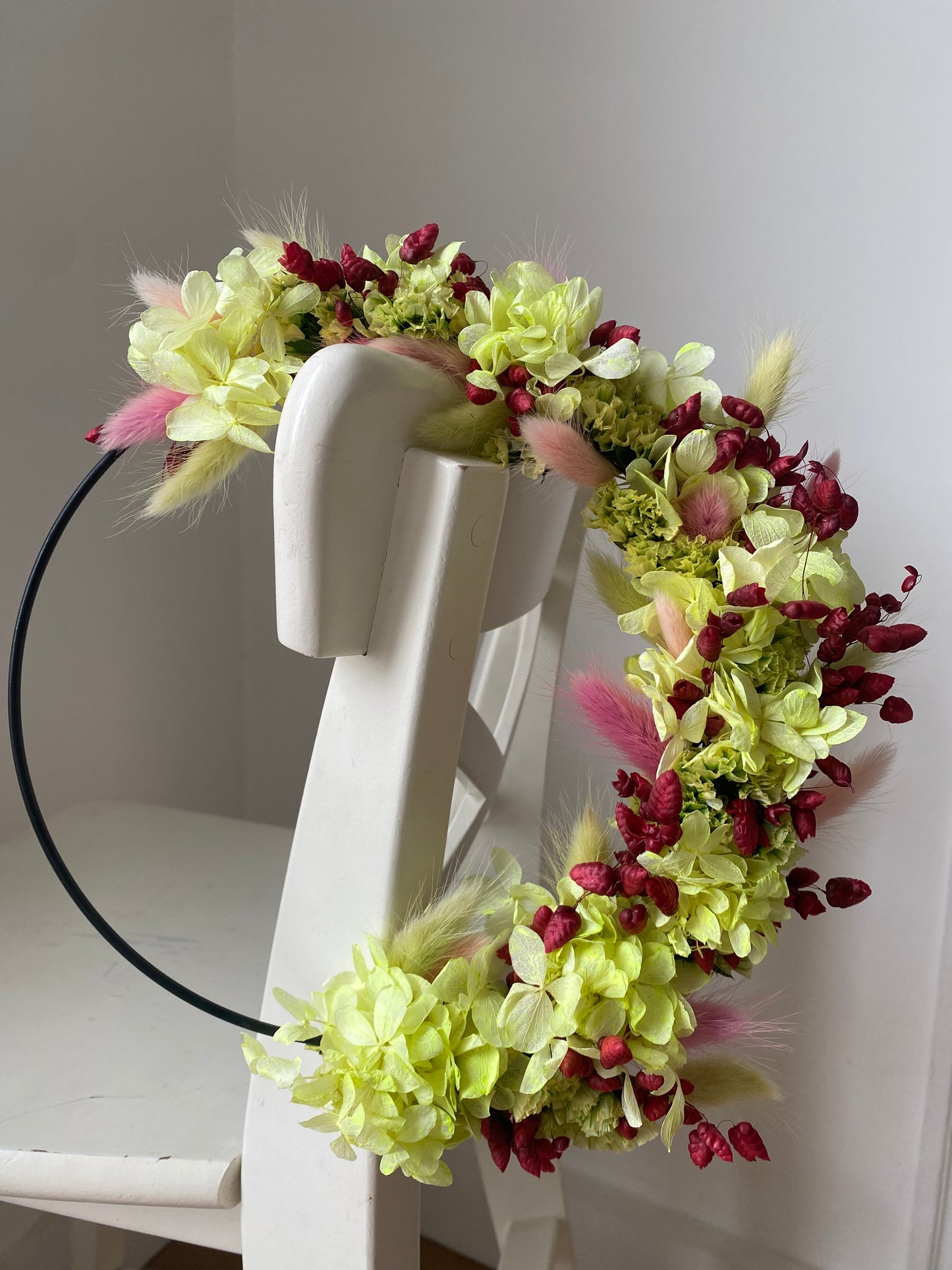 Couronne Petit Modèle Jaune | Rose | Bordeaux _ Les Mains dans les Fleurs