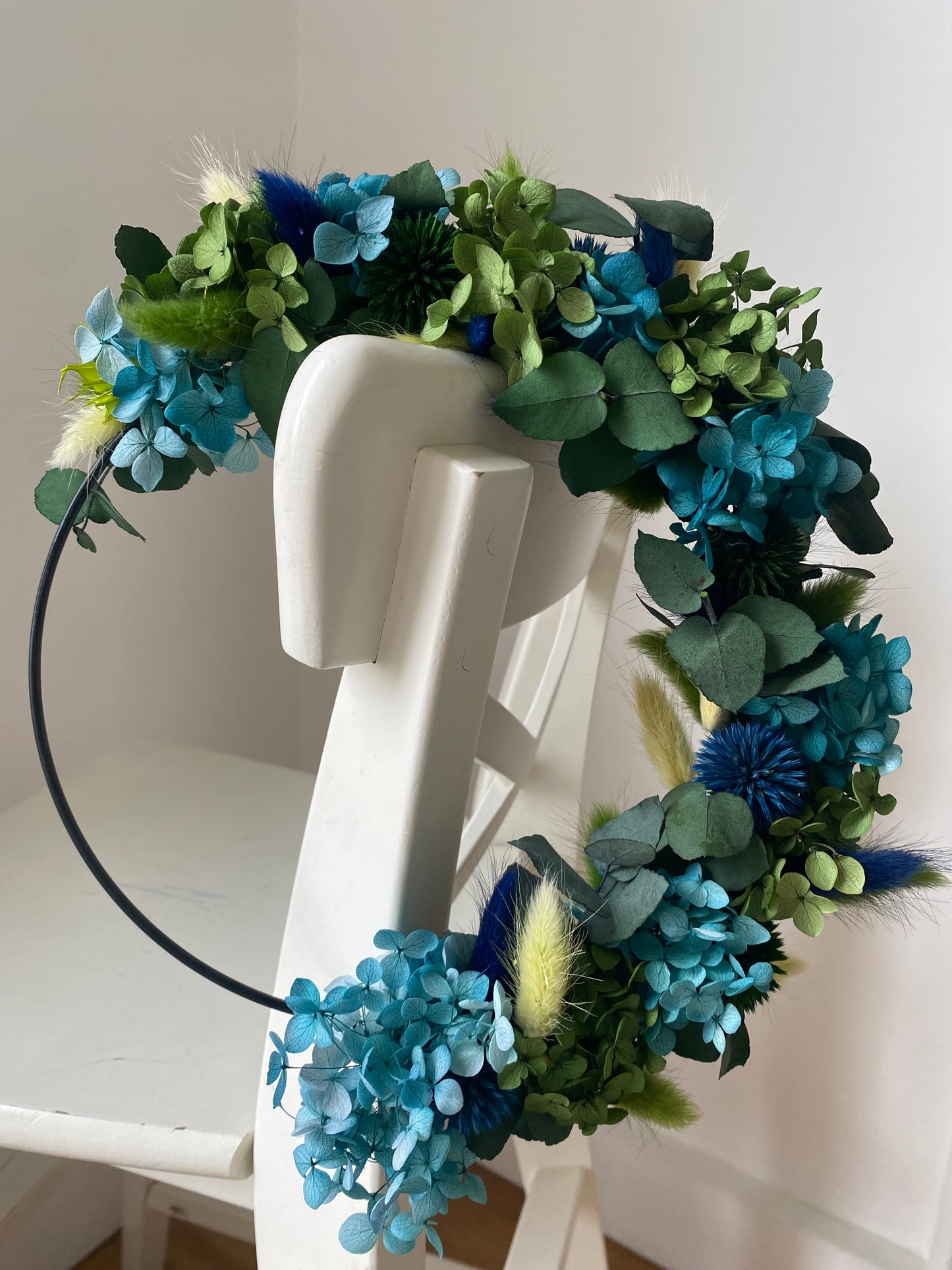 Couronne Petit Modèle Vert | Bleu _ Les Mains dans les Fleurs