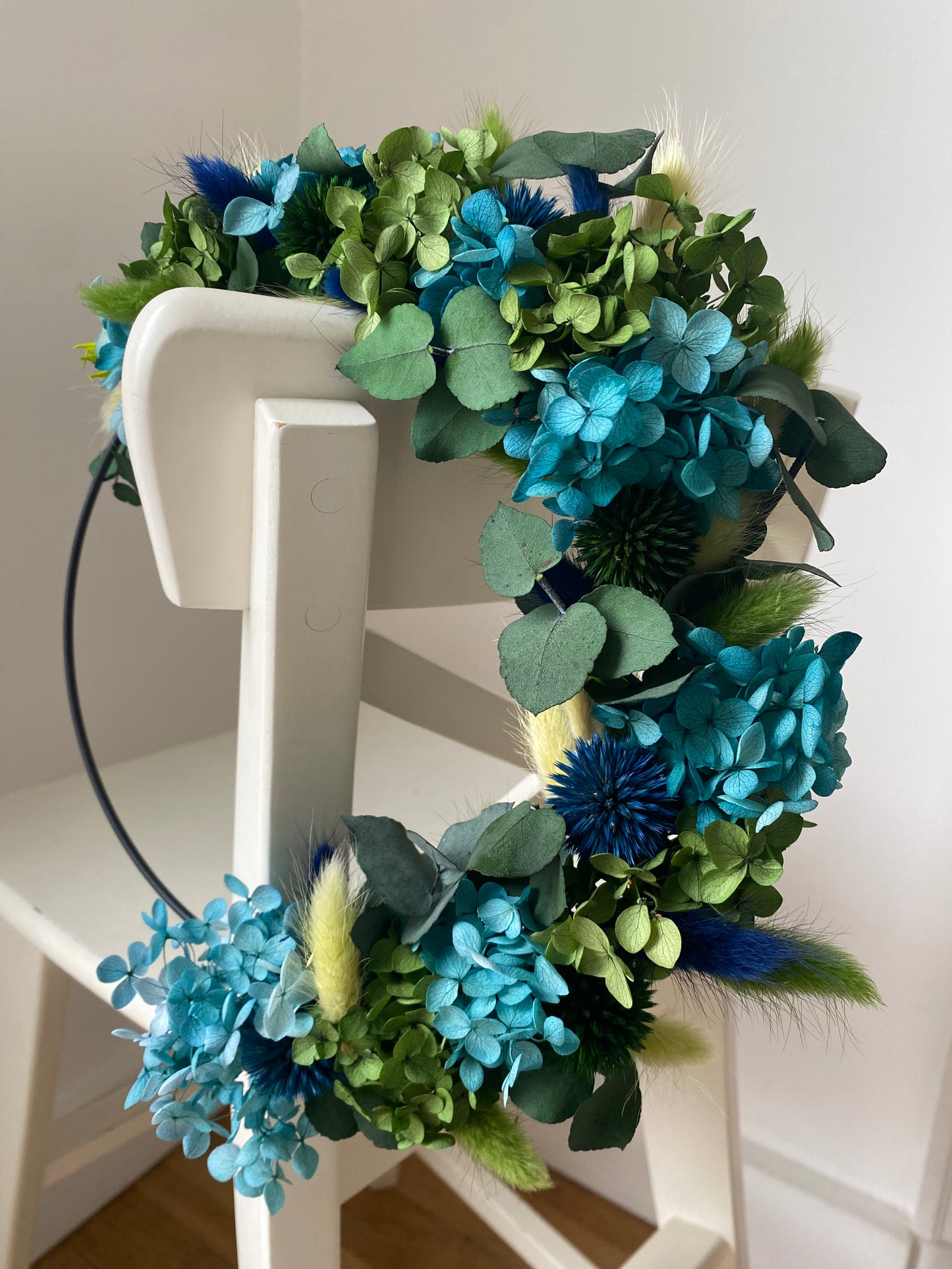 Couronne Petit Modèle Vert | Bleu _ Les Mains dans les Fleurs
