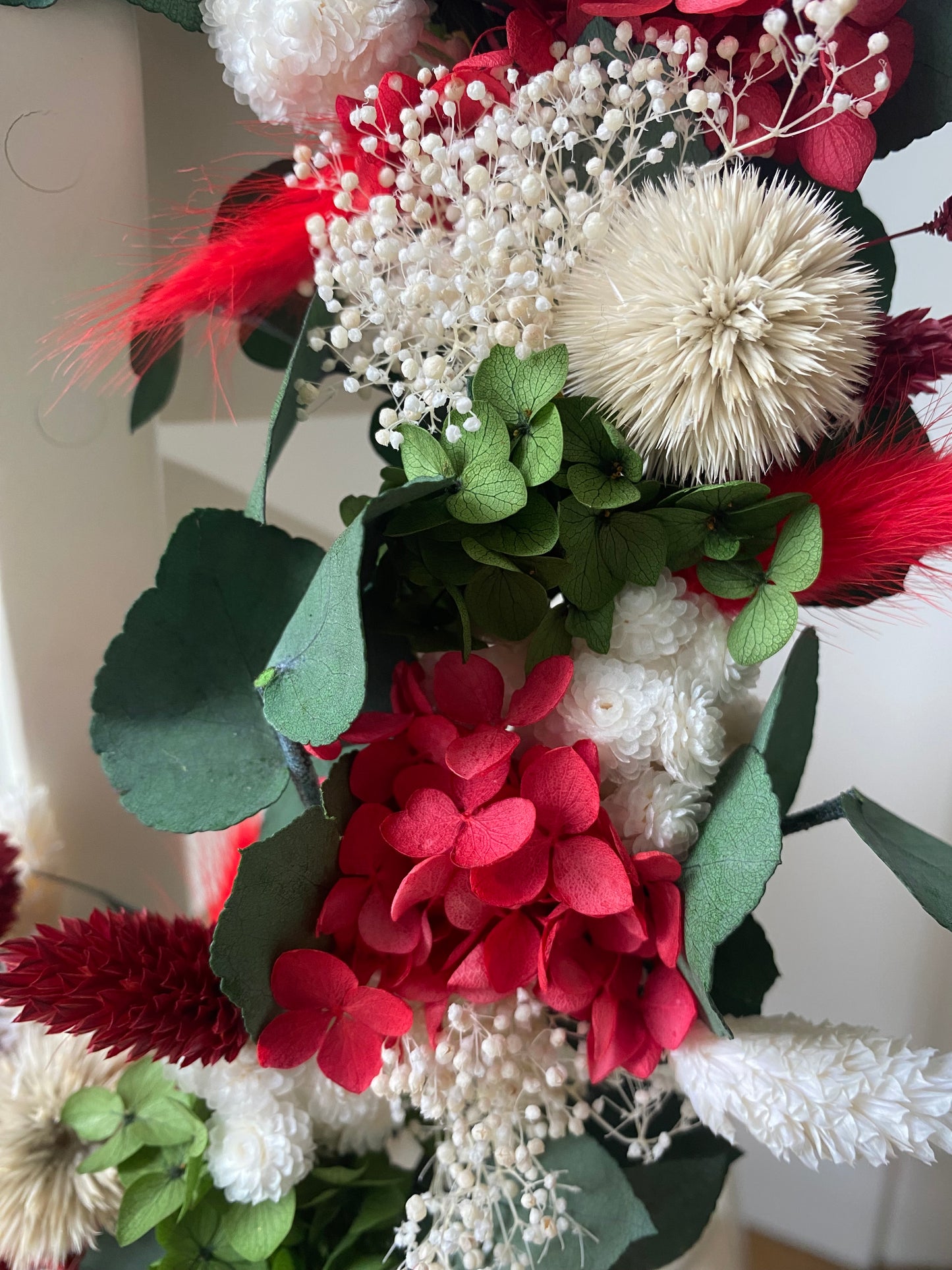 Couronne Petit Modèle Rouge| Blanc | Vert _ Les Mains dans les Fleurs