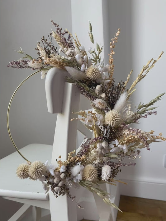 Couronne Petit Modèle Naturel | Blanc _ Les Mains dans les Fleurs
